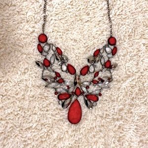 Necklace Beautiful Red statement piece